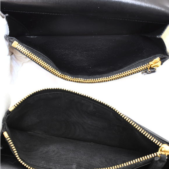 SAINT LAURENT YSL Cassandra Tiny Monogram Bifold Long Wallet Leather Black - Picture 8 of 9